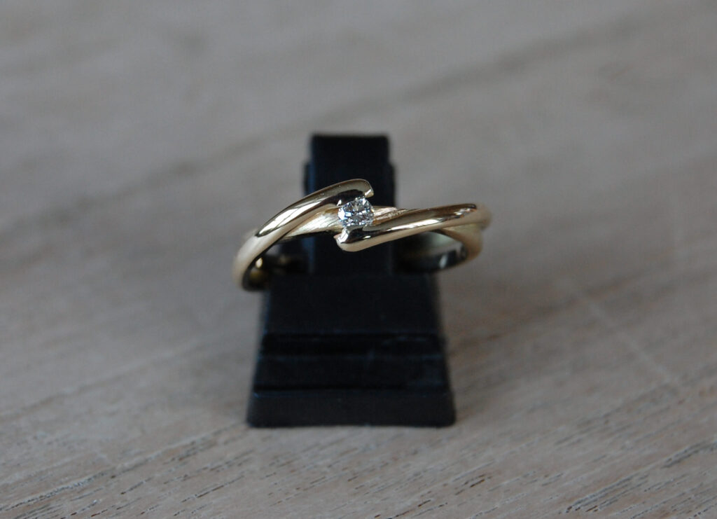 ring geelgoud diamant