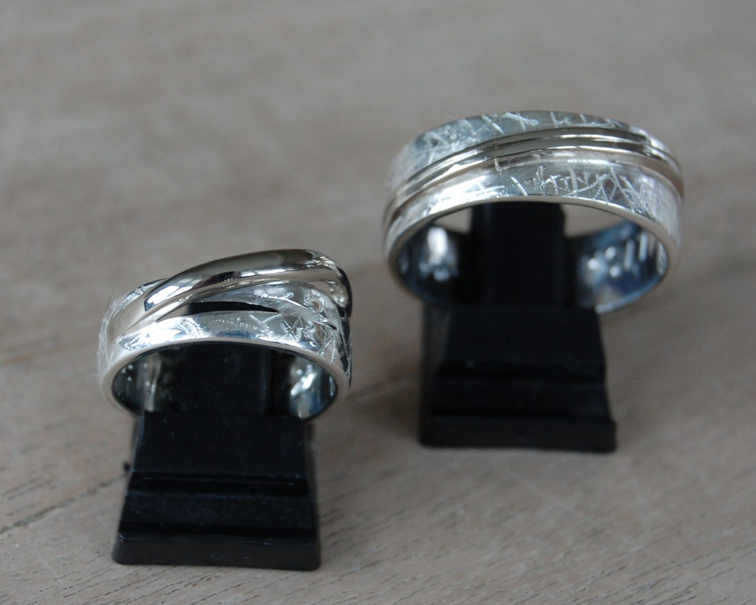 trouwringen zilver witgoud