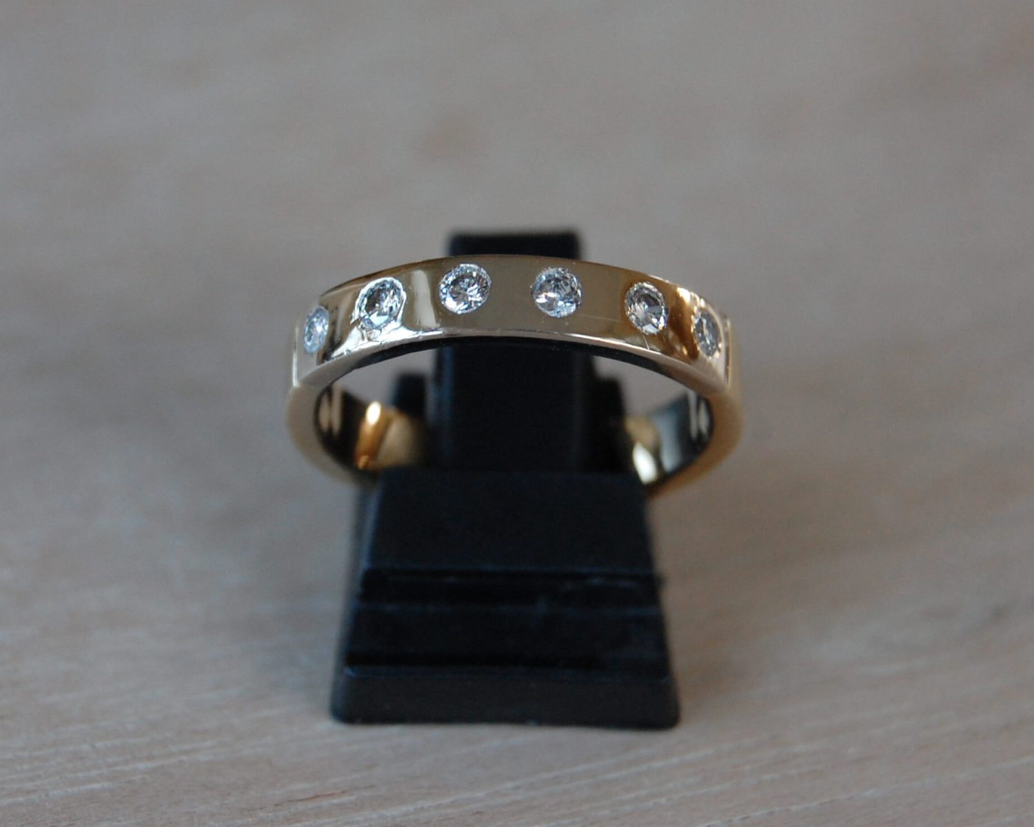 ring geelgoud witgoud diamanten
