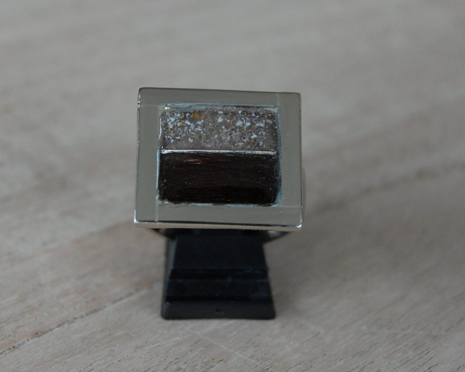 ring witgoud as haar epoxyhaars
