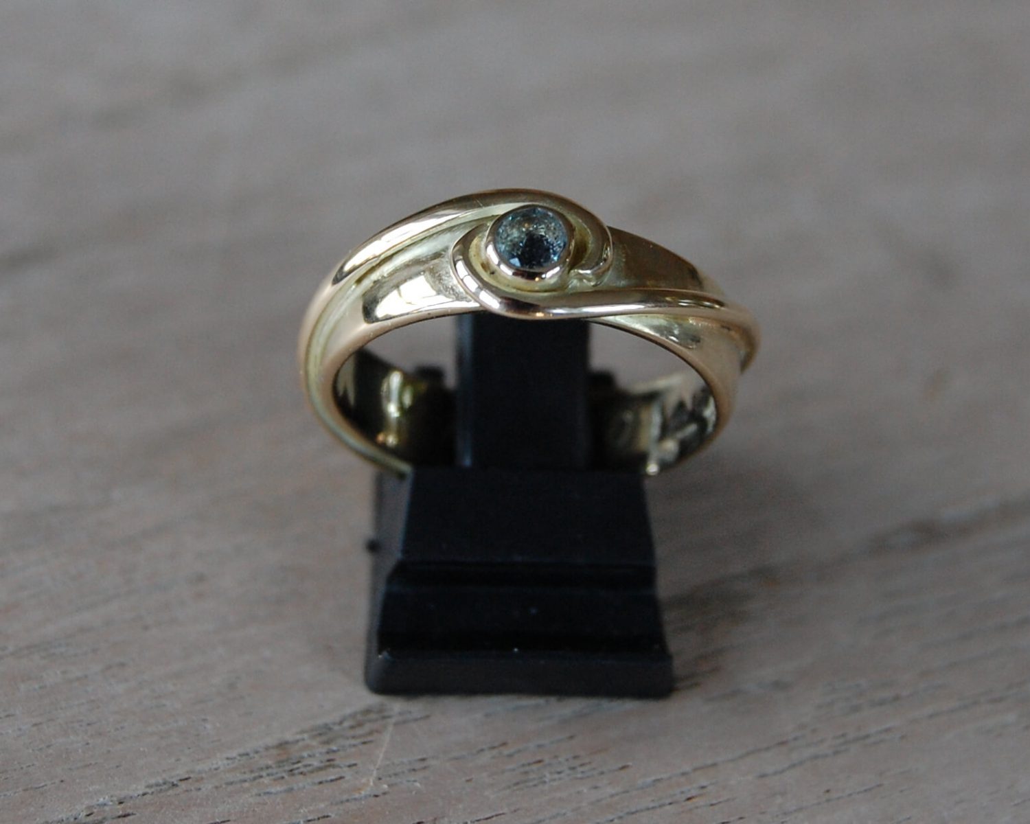 ring goud sky blue topaas as