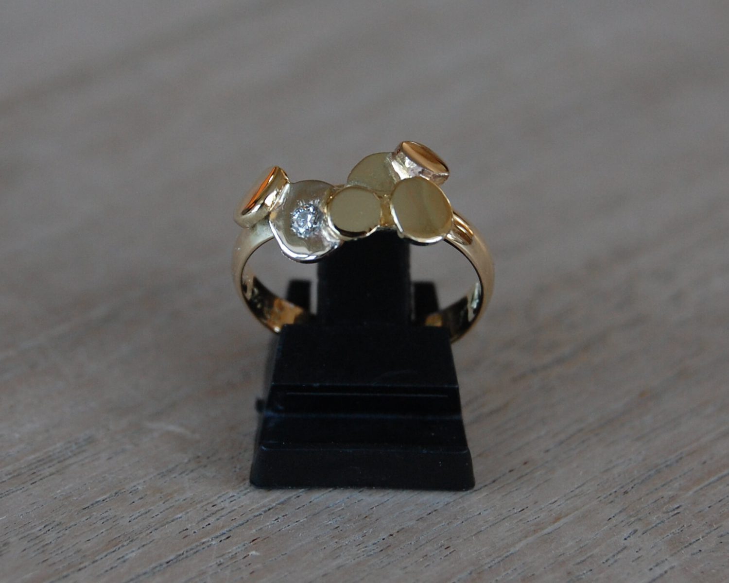 ring geelgoud witgoud diamant