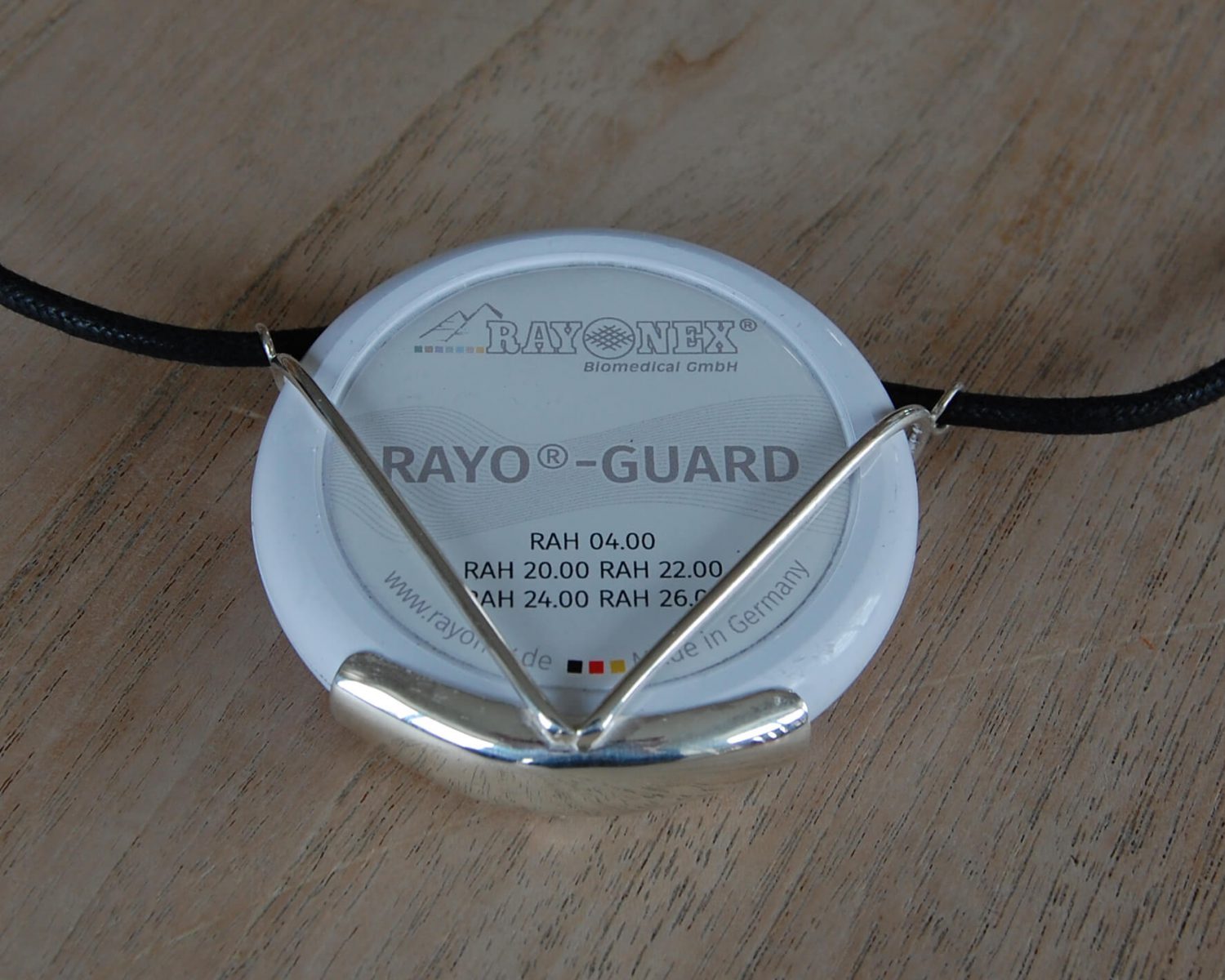 ophanging hanger zilver waxkoord