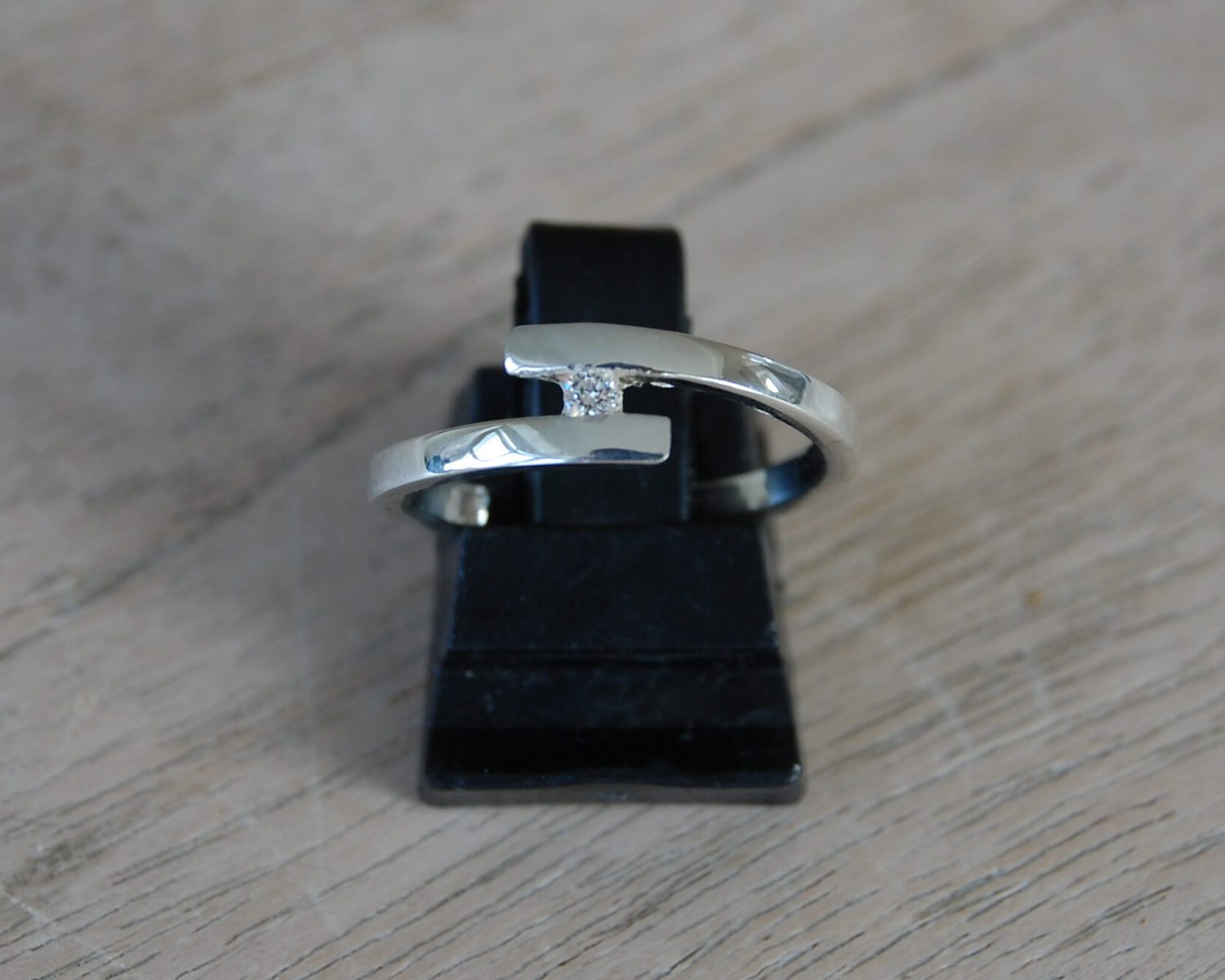 ring zilver diamant
