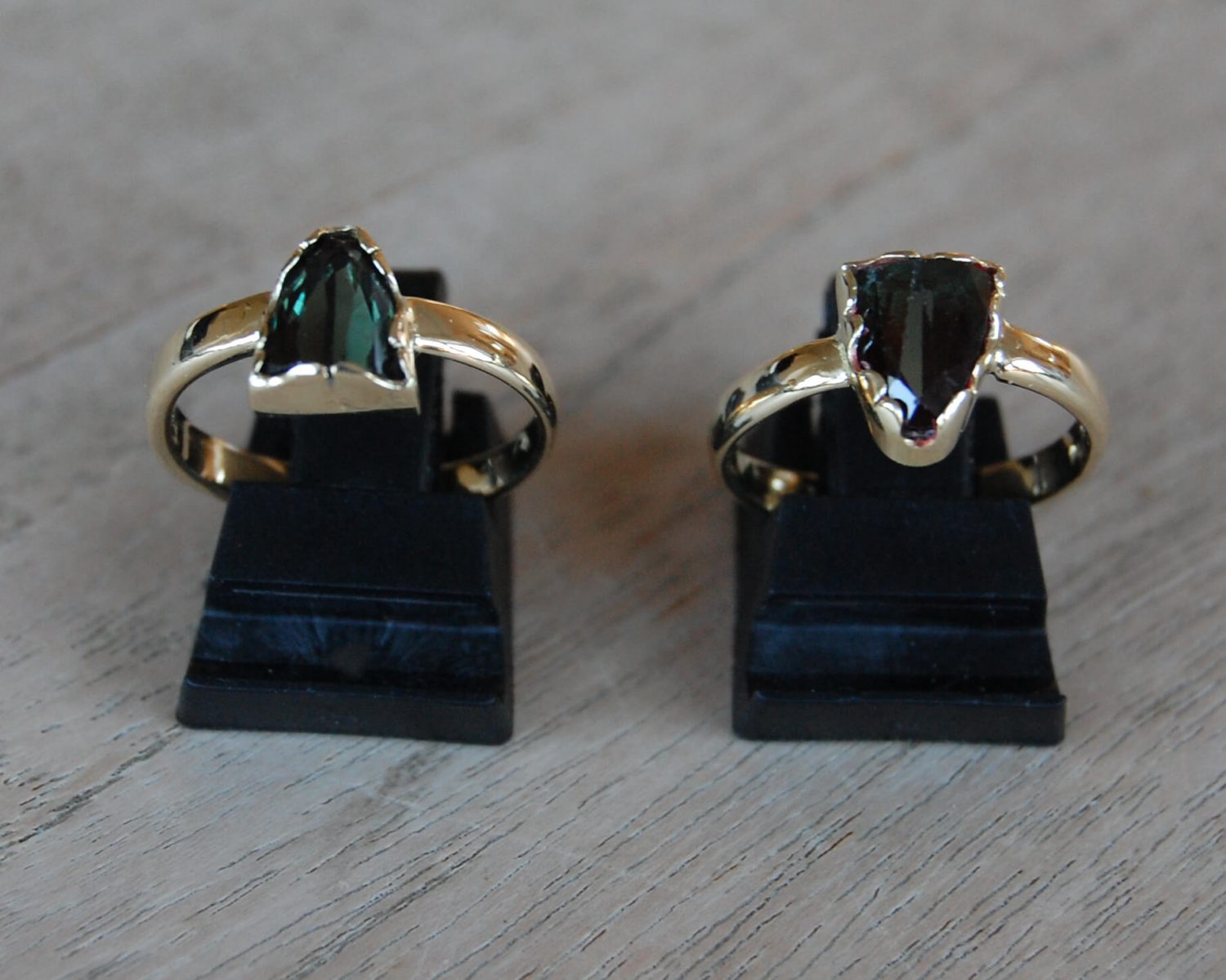 ringen goud tourmalijn