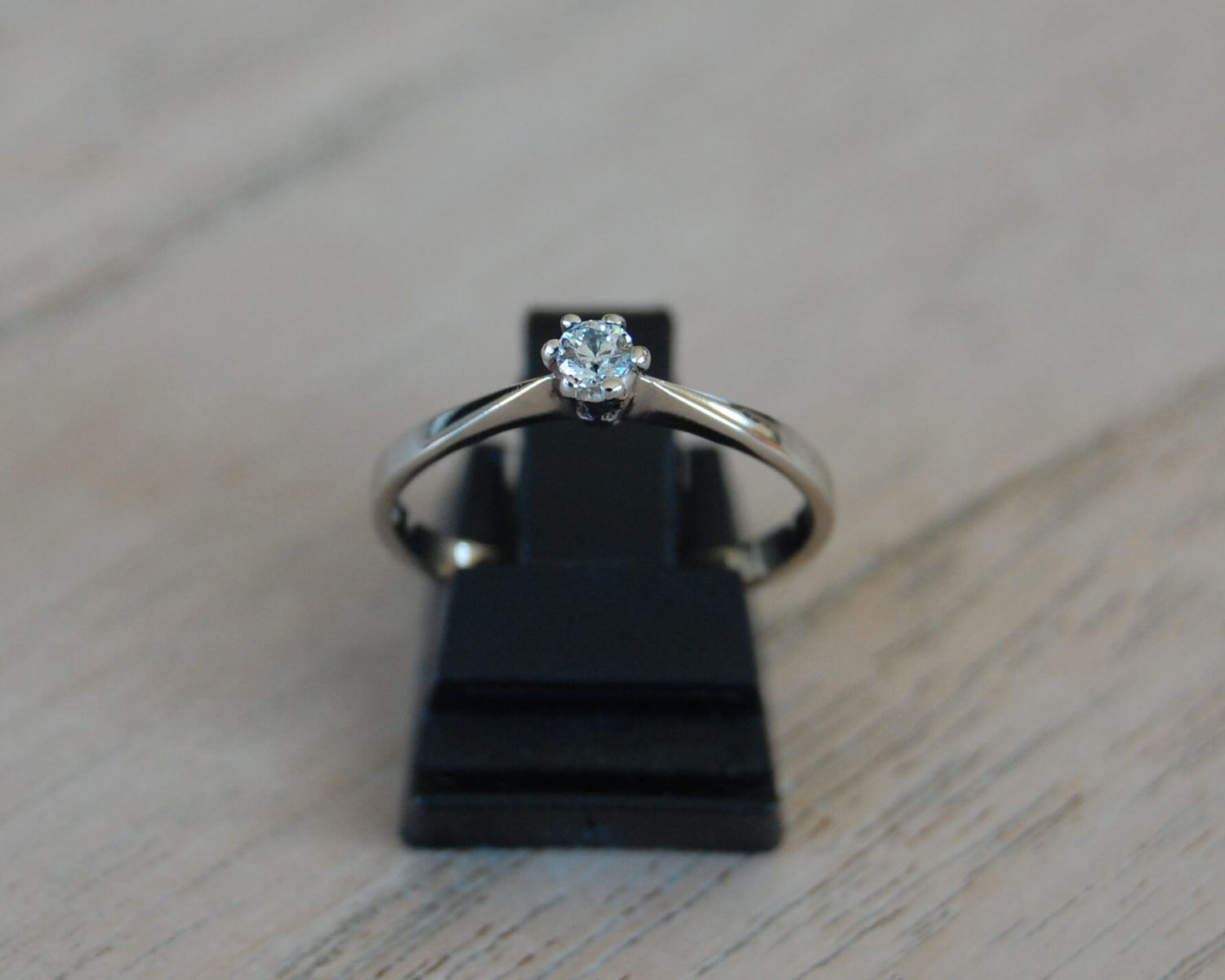 ring witgoud zirkonia