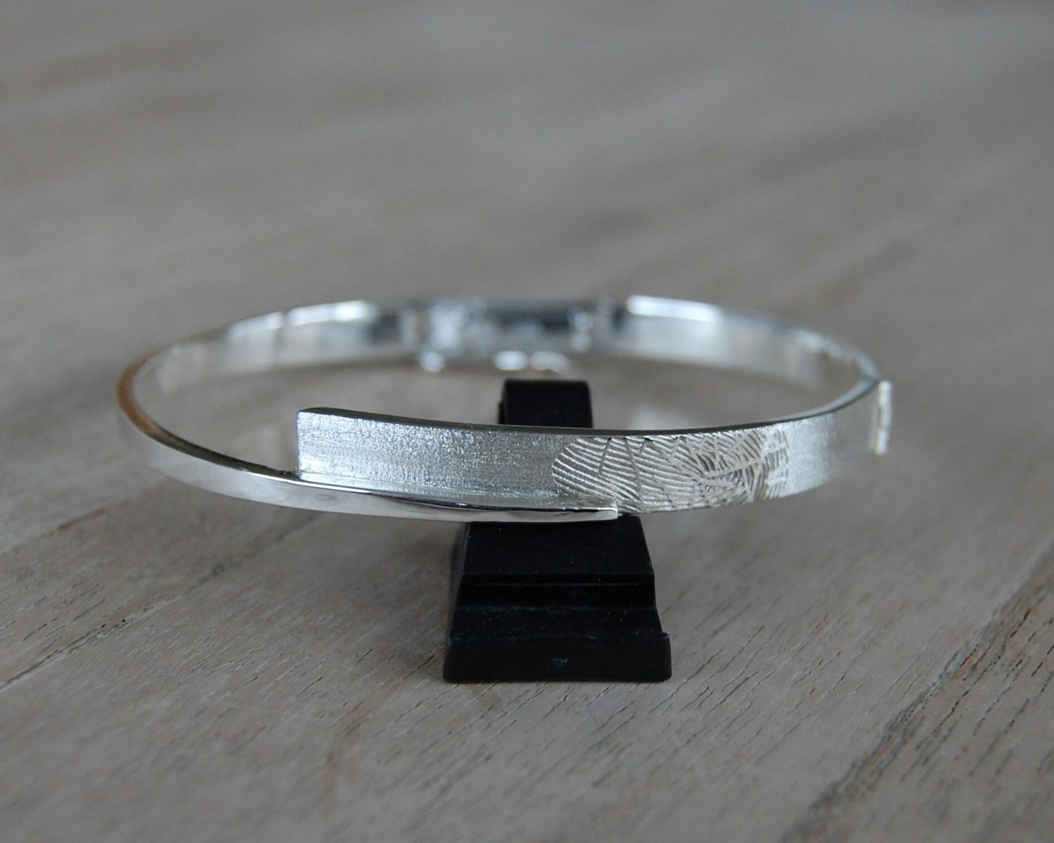 armband zilver vingerafdruk