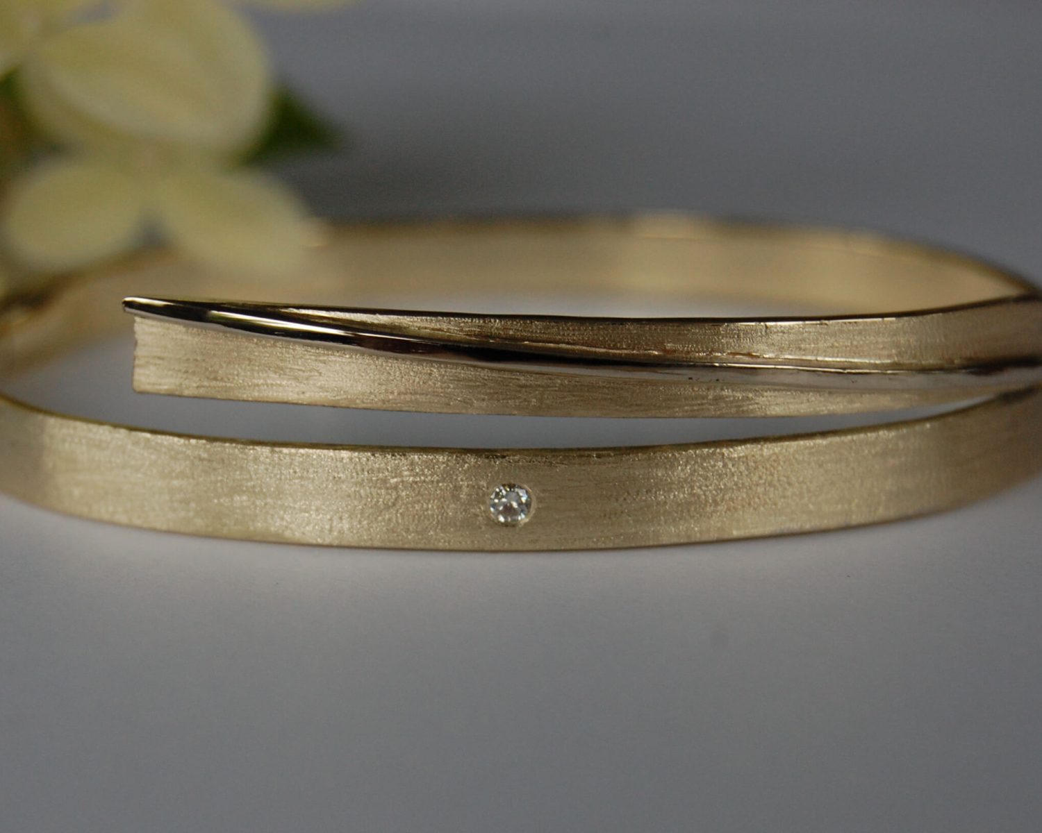 armband geelgoud witgoud diamant