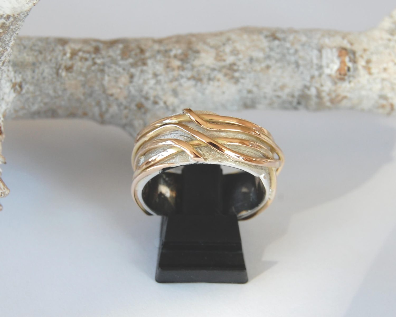ring zilver goud
