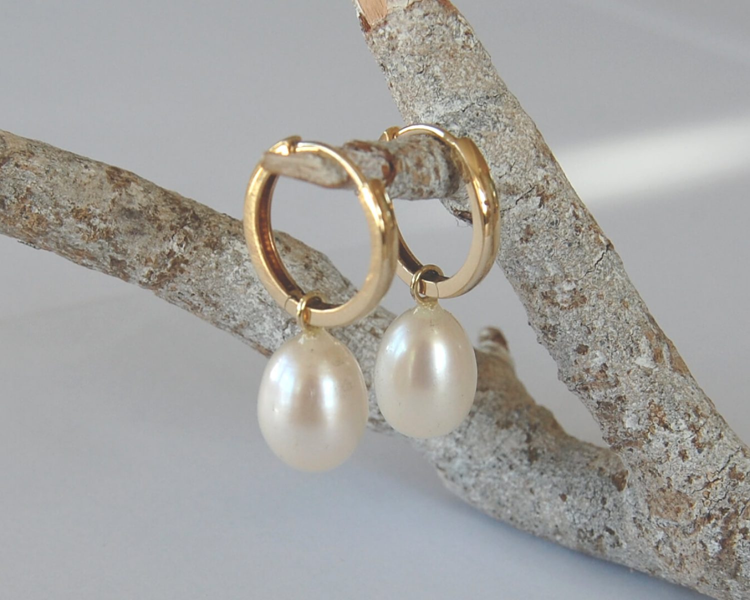 oorbelhangers goud parel