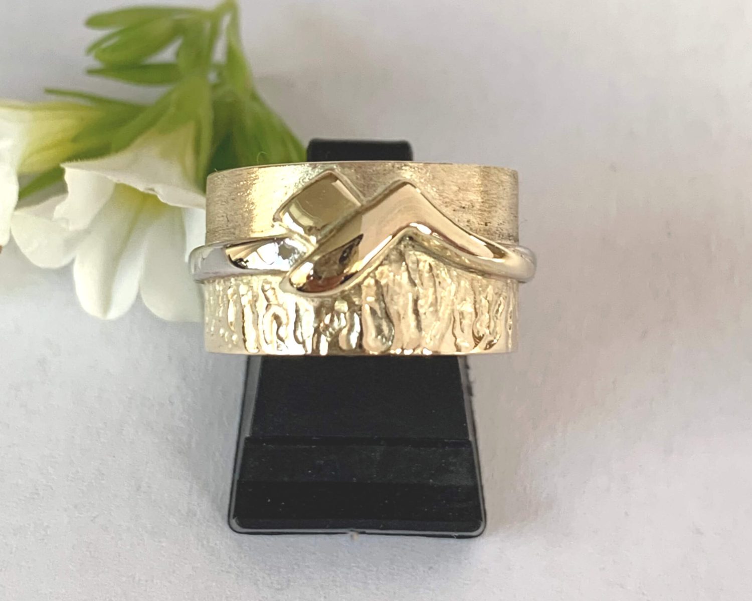 ring goud as vingerafdruk