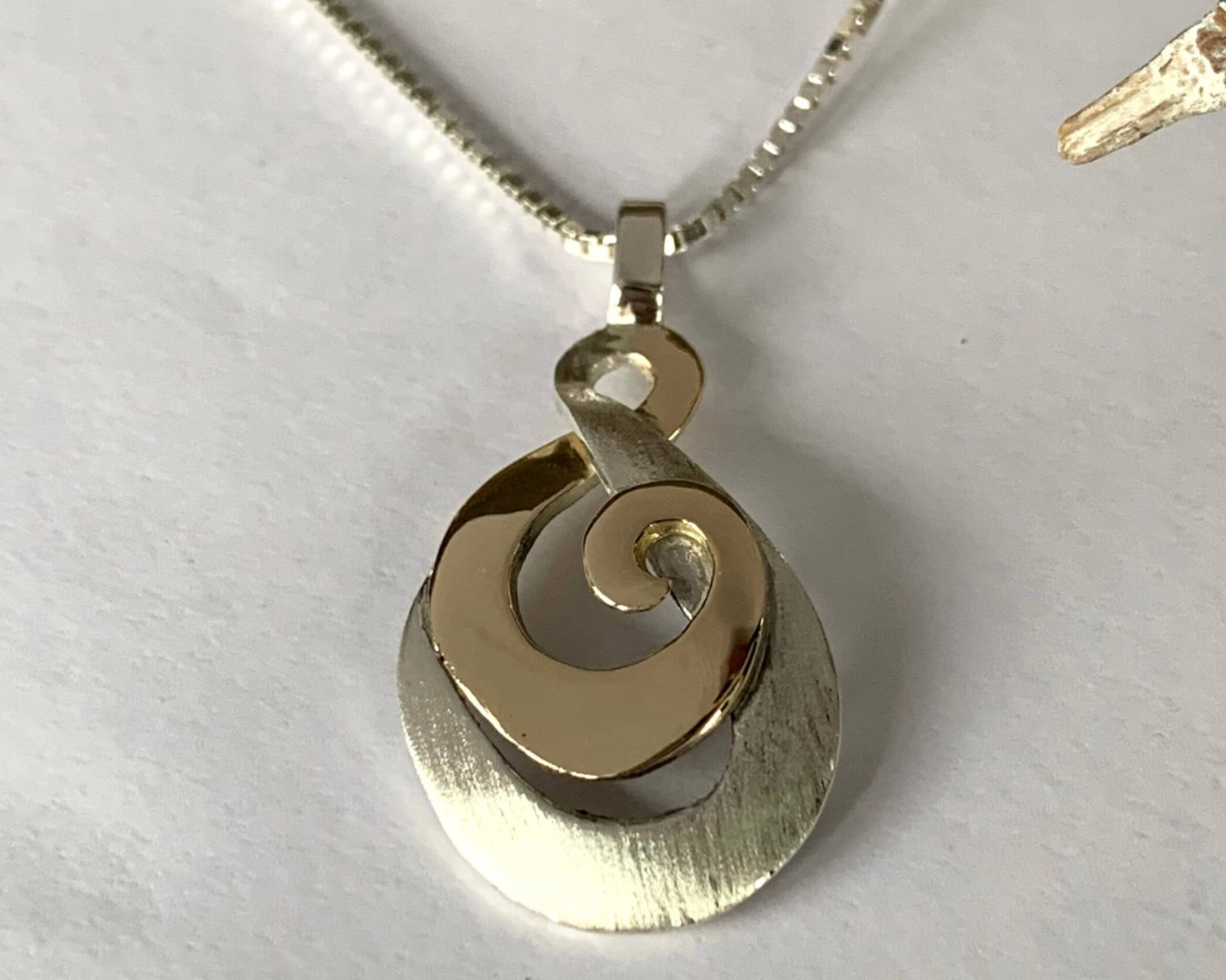 hanger zilver goud as