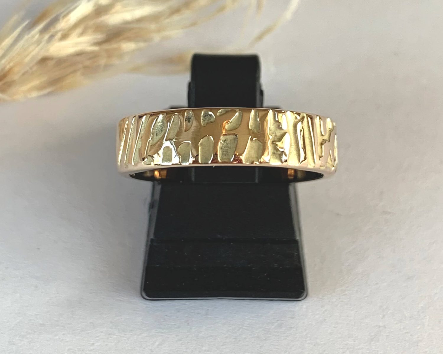 ring goud vingerafdruk