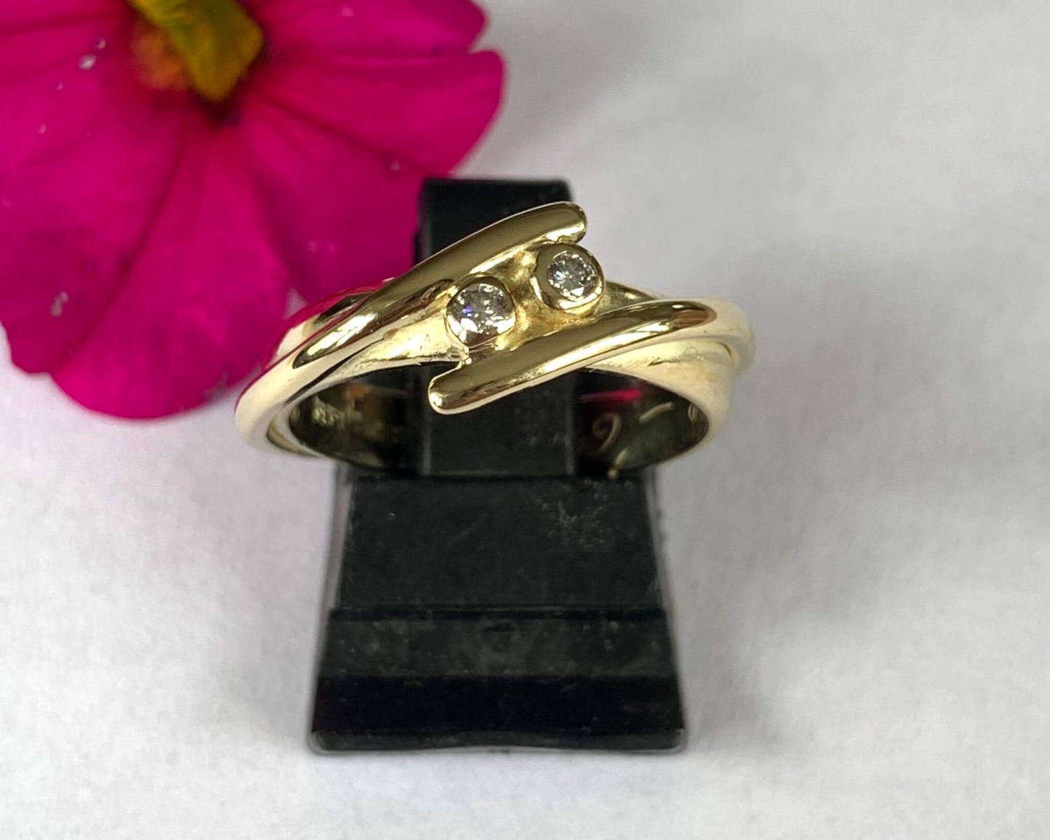 ring goud diamanten as