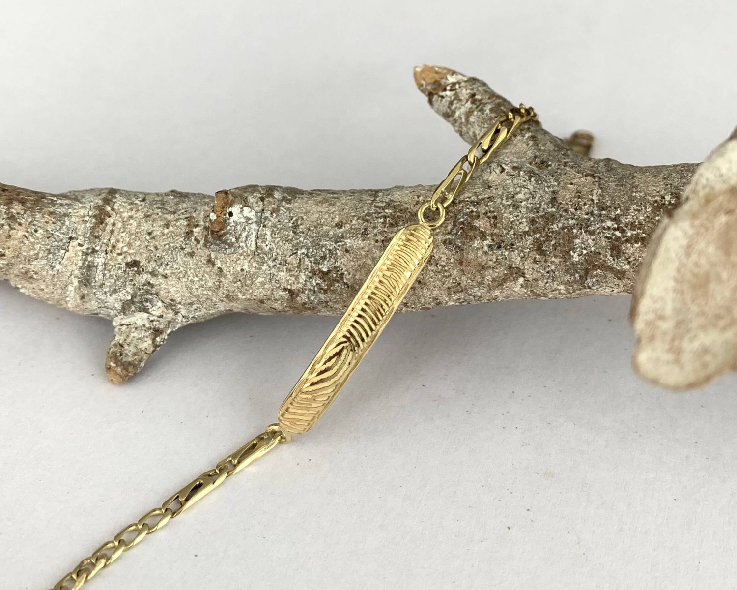 armband goud vingerafdruk